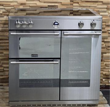 Luxe Fornuis stoves 90 cm rvs INDUCTIE 3 ovens 5 zones