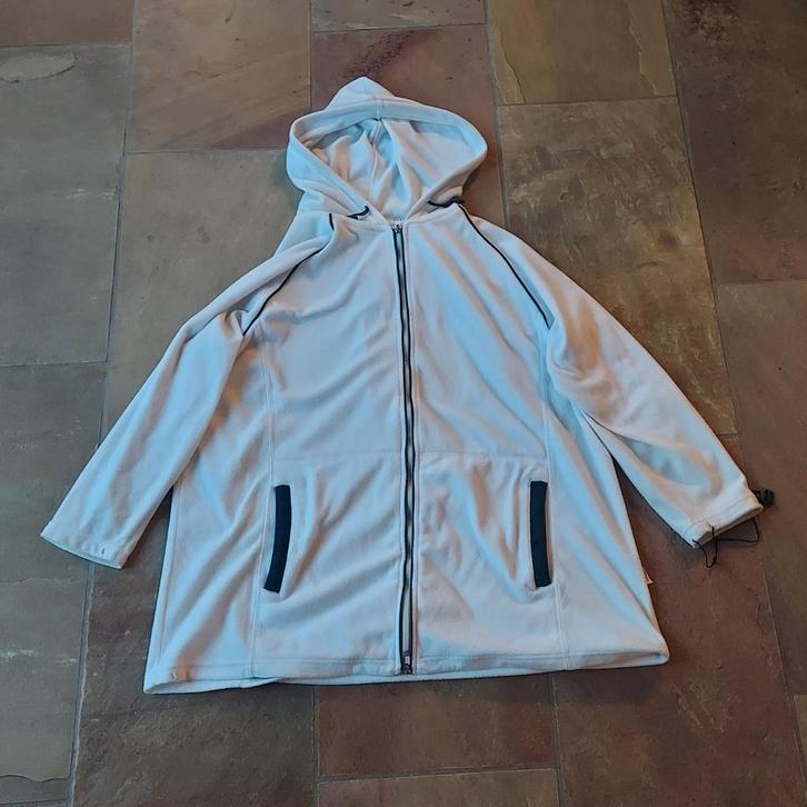 Vintage wit vest Wind maat 50, Kleding | Dames, Truien en Vesten, Gedragen, Maat 46/48 (XL) of groter, Wit, Ophalen of Verzenden