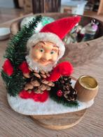 #kerst antieke vintage  kerst / kabouter kaarskandelaar, Diversen, Ophalen of Verzenden