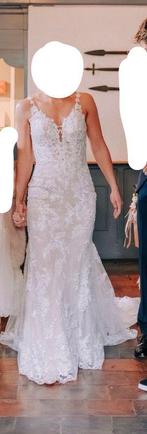 Prachtige trouwjurk | maat 36 | kant | fit and flare, Kleding | Dames, Trouwkleding en Trouwaccessoires, Ophalen, Trouwjurk, Wit