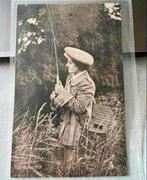 Oude postkaart Silverette The lady Angler 6533. London 1928, Ophalen of Verzenden, 1920 tot 1940, Gelopen, Engeland