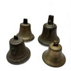 Vier bronzen bellen, Antiek en Kunst, Ophalen of Verzenden, Brons