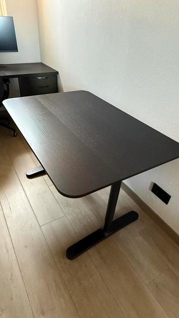 Bureau Bekant Ikea zwart, 120x80cm - afbeelding 2