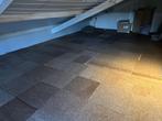 Voor ruim 80 m2 Heugaveld Tapijttegels te koop, Ophalen, Gebruikt, Bruin, 75 m² of meer