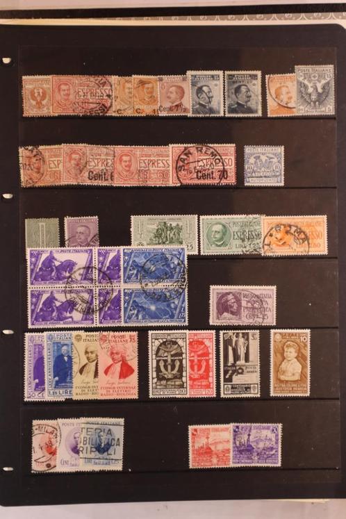 ITALIË - aardig kavel - met oud materiaal (4063) - 1/2 -, Postzegels en Munten, Postzegels | Volle albums en Verzamelingen, Buitenland