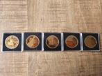 5 vergulde munten Maxima, Ophalen of Verzenden, Overige landen, Overige waardes