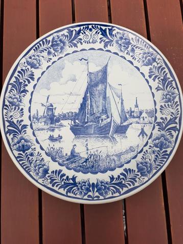 Delfts Blauw Wandborden 2x stroopwafelpot jeneverkruikje  beschikbaar voor biedingen