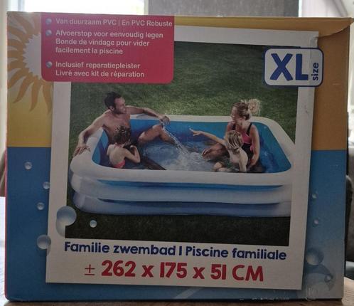 Familie zwembad 262 * 175 * 51, Tuin en Terras, Zwembaden, Gebruikt, Opblaaszwembad, Minder dan 80 cm, 200 tot 400 cm, Minder dan 200 cm