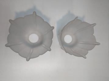 Set van 2 lampenkappen - frosted glas beschikbaar voor biedingen