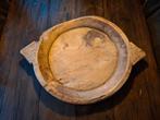 Grote houten chapati schaal "stoer en sober", Ophalen of Verzenden, Zo goed als nieuw, Rond, Hout