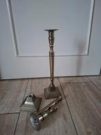 Mooie grote kandelaars - set van 2, Bruin, Gebruikt, 25 tot 50 cm, Ophalen of Verzenden