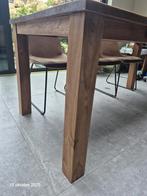 mooie teak tafel, Ophalen, 50 tot 100 cm, Zo goed als nieuw, 150 tot 200 cm