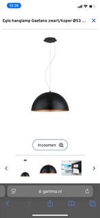 Eglo hanglamp zwart/koper 53 cm, Ophalen, 50 tot 75 cm