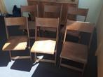 klapstoelen, Vijf, Zes of meer stoelen, Gebruikt, Bruin, Hout
