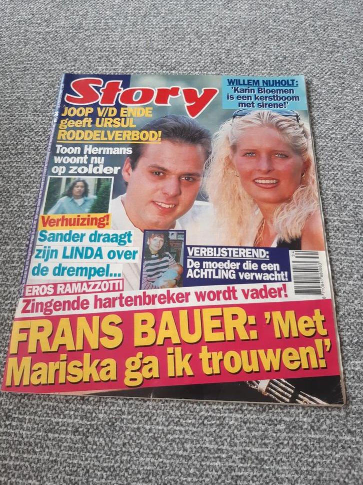 34.Story 1996. Frans Bauer. Toon Hermans. Eros Ramazzotti. U, Verzamelen, Tijdschriften, Kranten en Knipsels, Tijdschrift, 1980 tot heden