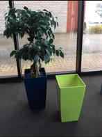 Vaas of pot, lechuza 57x30 lime groen nieuw uit showroom, Huis en Inrichting, Ophalen, Kunststof, 50 tot 75 cm, Nieuw