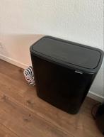 Brabantia Bo Touch Bin Prullenbak - 60 l - Matt Black, Huis en Inrichting, Woonaccessoires | Prullenbakken, Rvs, 40 liter of meer