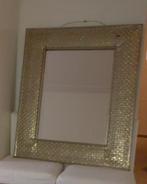 Grote vierkante zilveren spiegel 70 cm bij 88 cm, Huis en Inrichting, Woonaccessoires | Spiegels, Ophalen, Gebruikt, Vierkant