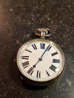 zilveren zakhorloge met 4 meestertekens/goed werkend., Overige merken, Zakhorloge, 1900 tot 1930, Ophalen of Verzenden