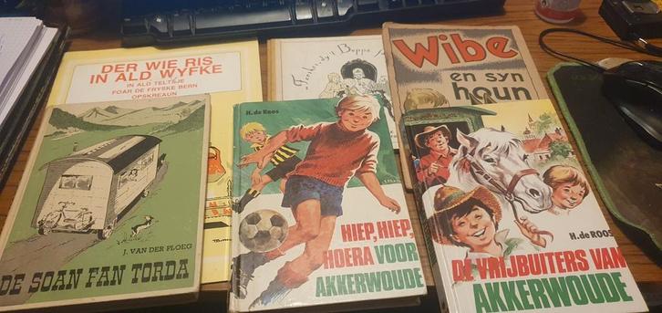 7x kinderboek/jeugdboek, waarvan 5x Frysk en 2x Nederlands, Boeken, Kinderboeken | Jeugd | 10 tot 12 jaar, Gelezen, Ophalen of Verzenden