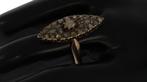 Roosgeslepen diamanten antieke gouden dames prinsessen ring, Ophalen of Verzenden, Goud, Ring, Met edelsteen