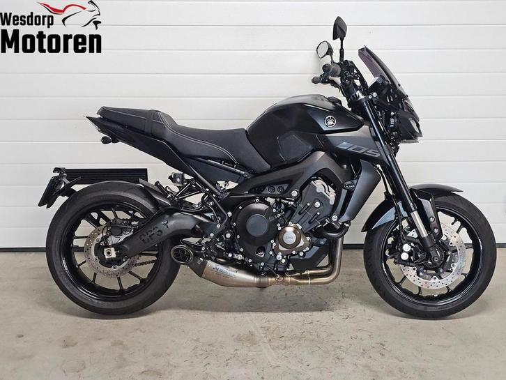 YAMAHA MT 09 ABS AKRAPOVIC Full Black Mega Veel Opties, Motoren, Motoren | Yamaha, Bedrijf, Naked bike, meer dan 35 kW, 3 cilinders