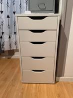 Witte Ikea Alex ladekast, Ophalen, Overige materialen, Minder dan 50 cm, 5 laden of meer