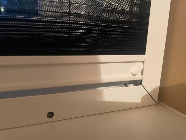 Plissé Hor Wit - 152,5 x 158,5, Doe-het-zelf en Verbouw, Deuren en Horren, Zo goed als nieuw, Hordeur, Minder dan 200 cm, 120 cm of meer