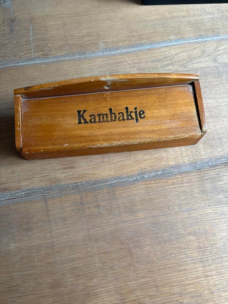 Vintage Kambakje - Houten Opbergdoos, Antiek en Kunst, Ophalen of Verzenden