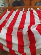 2 PSV gordijnen met lussen voor over gordijnroede, Huis en Inrichting, Ophalen of Verzenden, Zo goed als nieuw, 100 tot 150 cm