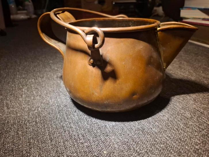 Grote Koperen Waterkan / Schenkkan, Antiek en Kunst, Antiek | Koper en Brons, Ophalen of Verzenden