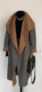 Max Mara alpaca wollen pied du poule mantel maat 44, Verzenden