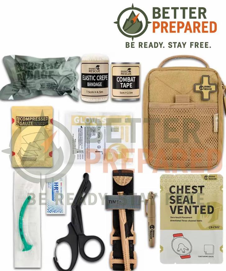 Rhino Rescue IFAK Trauma Kit – Complete EHBO Set, Diversen, Verpleegmiddelen, Nieuw, Verzenden