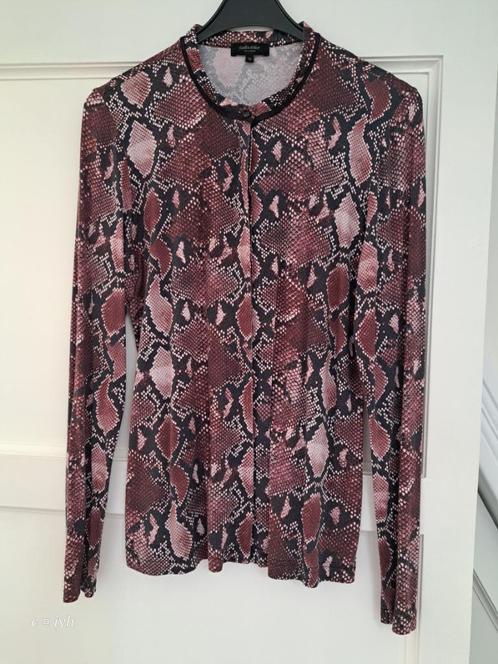 Claudia Strater blouse maat 38 oudroze zwart met print, Kleding | Dames, Blouses en Tunieken, Gedragen, Maat 38/40 (M), Roze, Ophalen of Verzenden