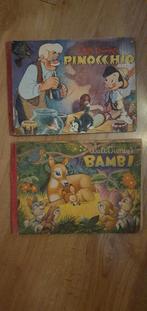 Walt Disney boekjes vintage bambi en pinokkio, Gelezen, Ophalen of Verzenden