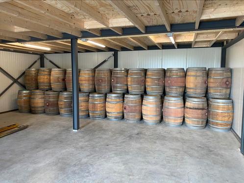 Partij wijnvaten te koop OP=OP / regenton, Tuin en Terras, Regentonnen, Nieuw, Hout, 150 liter of meer, Met pomp, Ophalen