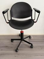 Lamm Italy design bureaustoel zwart rood, Ophalen, Gebruikt, Zwart, Bureaustoel
