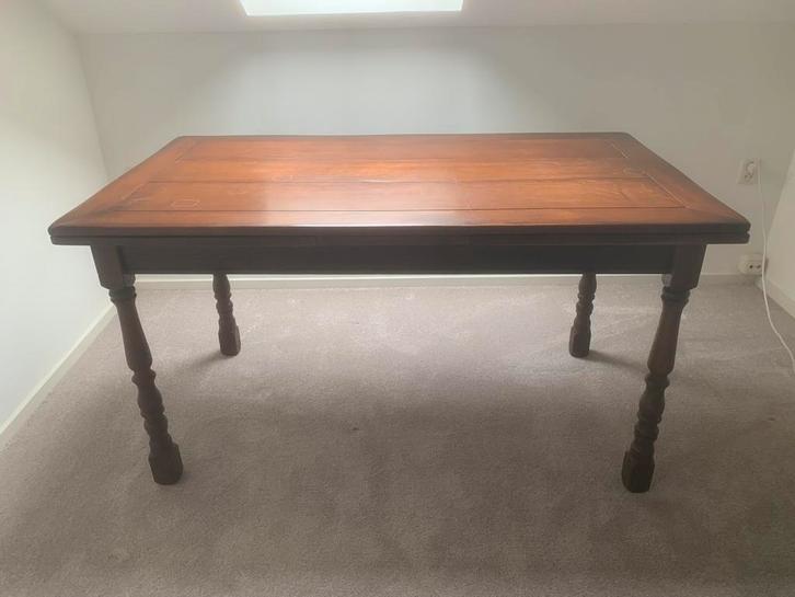 Eettafel, uitschuifbaar 140/250x80x74cm., Antiek en Kunst, Antiek | Meubels | Tafels, Ophalen