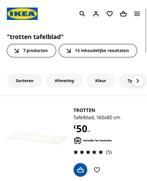 Te koop bureaublad Trotten IKEA, Huis en Inrichting, Bureaus, Nieuw, Ophalen of Verzenden