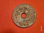 Nederlands-Indië 1 Cent 1945, Postzegels en Munten, Munten | Nederland, Ophalen of Verzenden, Koningin Wilhelmina