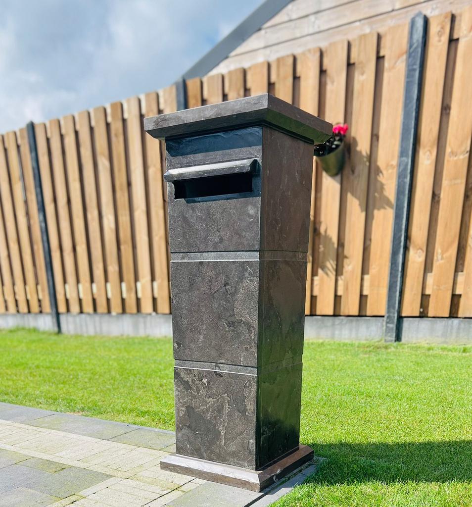 Natuursteen brievenbus geïmpregneerd - model 002 - NIEUW, Tuin en Terras, Brievenbussen, Zo goed als nieuw, Rvs, Ophalen