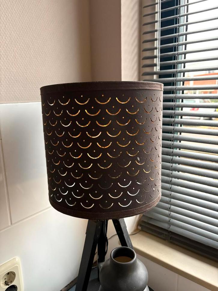 Mooie lampenkappen 6 stuks diverse maten, Huis en Inrichting, Lampen | Lampenkappen, Gebruikt, 25 tot 50 cm, Rond, Zwart, Ophalen