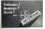 12 vintage advertenties reclames Bayer 1935-81 aspirin texti, Verzamelen, Merken en Reclamevoorwerpen, Verzenden, Gebruikt, Overige typen