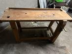 Antieke vintage werkbank, Ophalen, Zo goed als nieuw, Bankschroef
