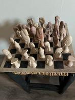 Handgemaakt spekstenen schaakspel - compleet en gaaf, Ophalen of Verzenden, Zo goed als nieuw