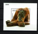 sierra leone 19 pf blok orang oetan apen wildlife zoogdieren, Ophalen of Verzenden, Postfris, Dier of Natuur