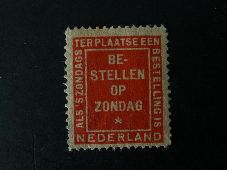 Bestellen op zondag zegel. Nederland 1926, Postzegels en Munten, Postzegels | Nederland, Postfris, Verzenden