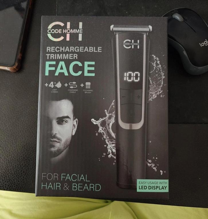 Code Homme Trimmer - Nieuw in doos!, Witgoed en Apparatuur, Persoonlijke-verzorgingsapparatuur, Nieuw, Scheren en Epileren, Ophalen of Verzenden