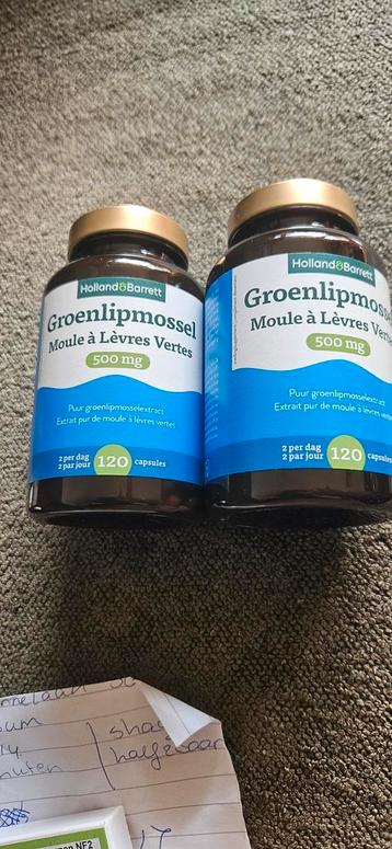 Groenlipmossel Holland & Barret - 2 potten beschikbaar voor biedingen