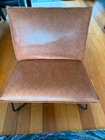 Fauteuil cognacbruin nepleer., Ophalen of Verzenden, Zo goed als nieuw, Eén